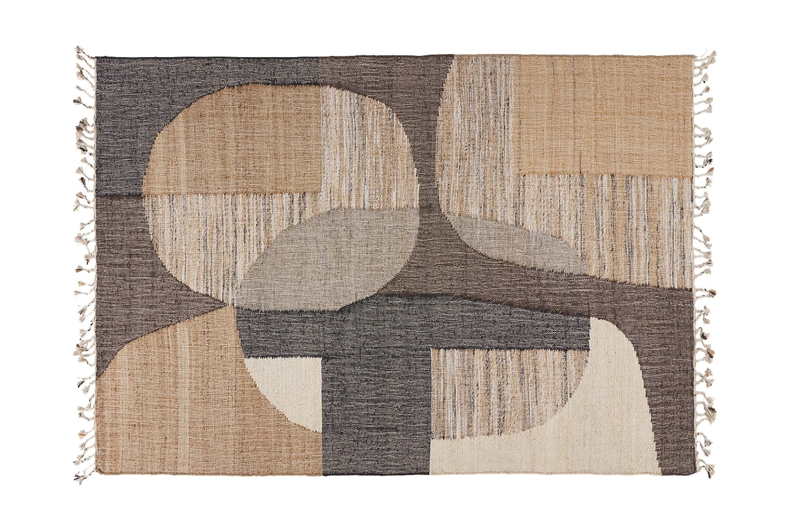 Deco gulvteppe 160x230 Natur mønstret jute. 160x230 cm