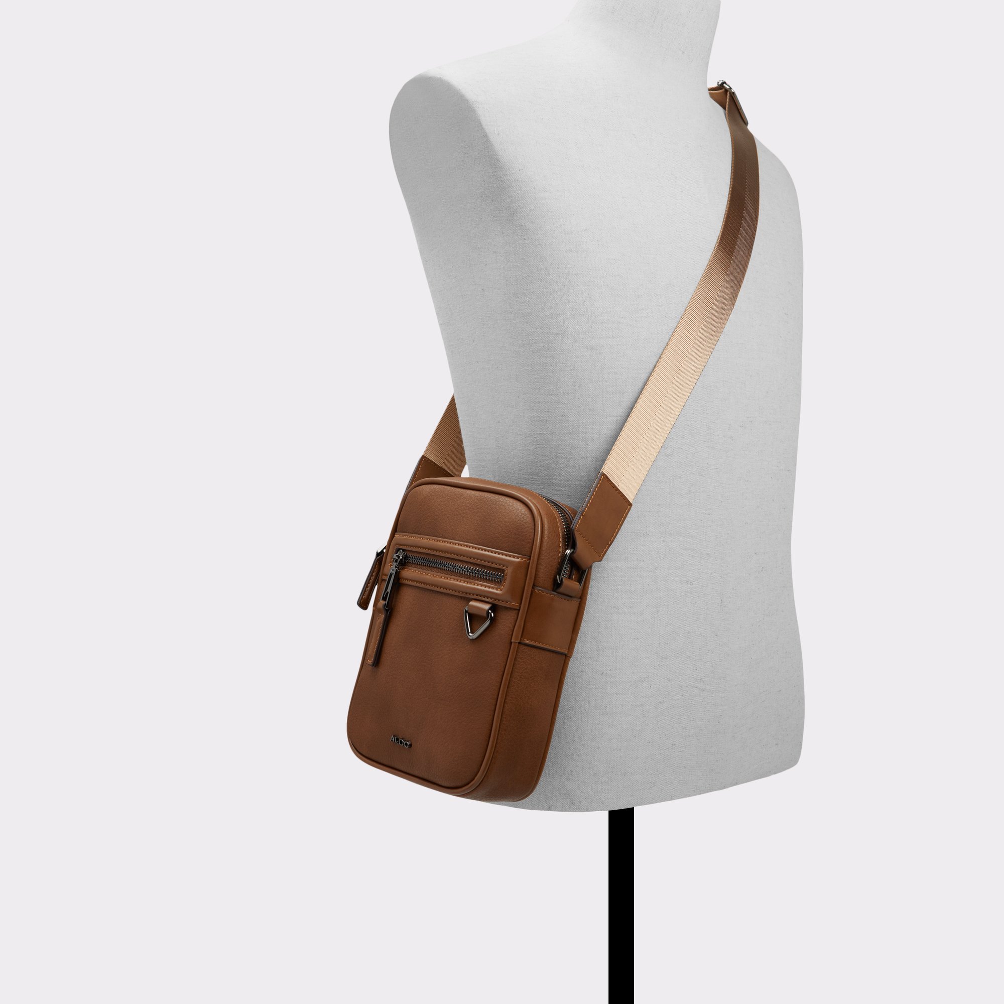 Iike Brown Synthetic Smooth Men Bags & Wallets