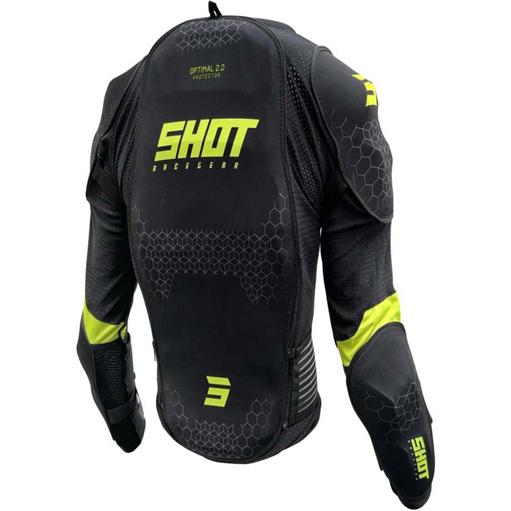 Shot - Gilet de protection enfant Optimal Kid 2.0 Noir / Jaune fluo
