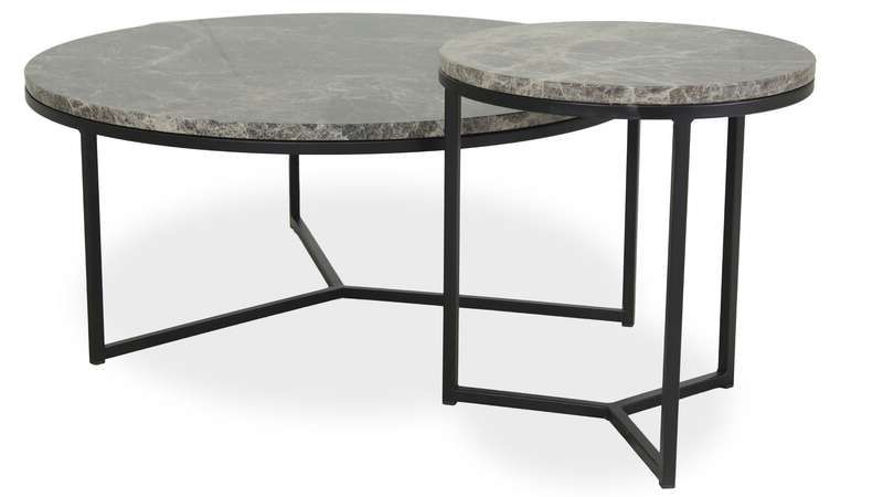 Salontafelset Jacava ⌀80  x H30 cm
