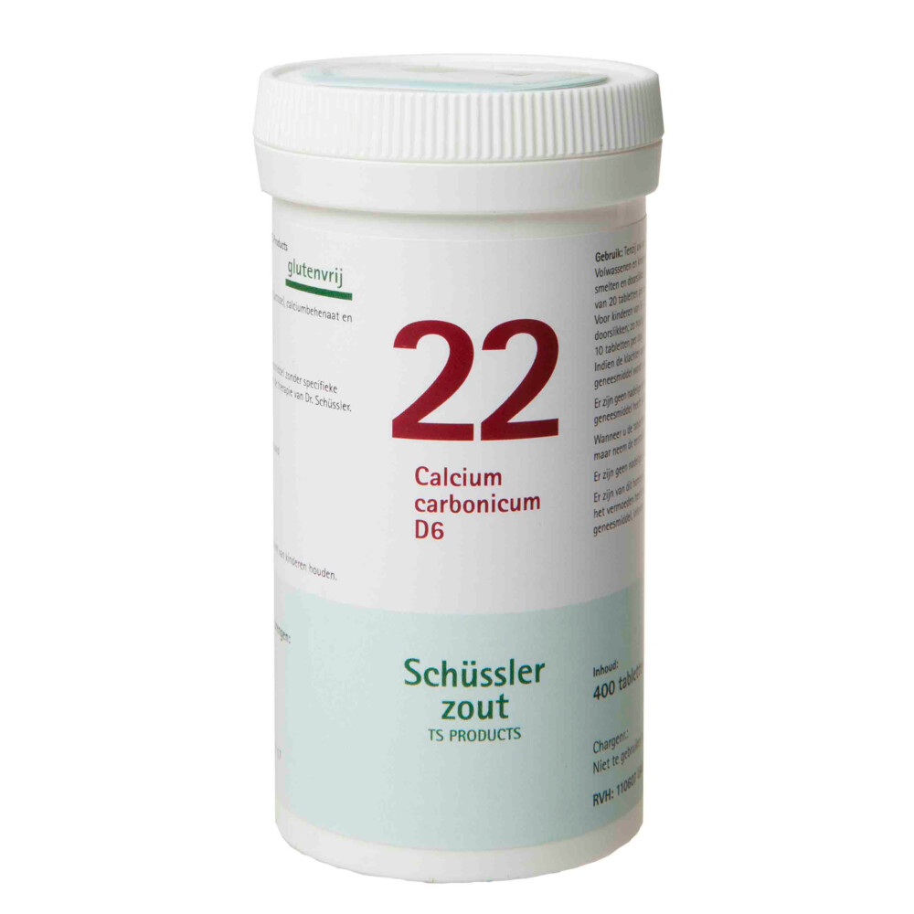 Pfluger Schussler Zout nr 22 Calcium Carbonicum D6400 tabletten