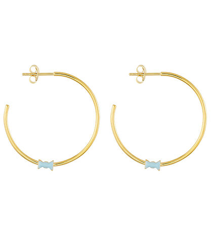 Design Letters ?reringe - Bow Tie - Guld/Lyseblå