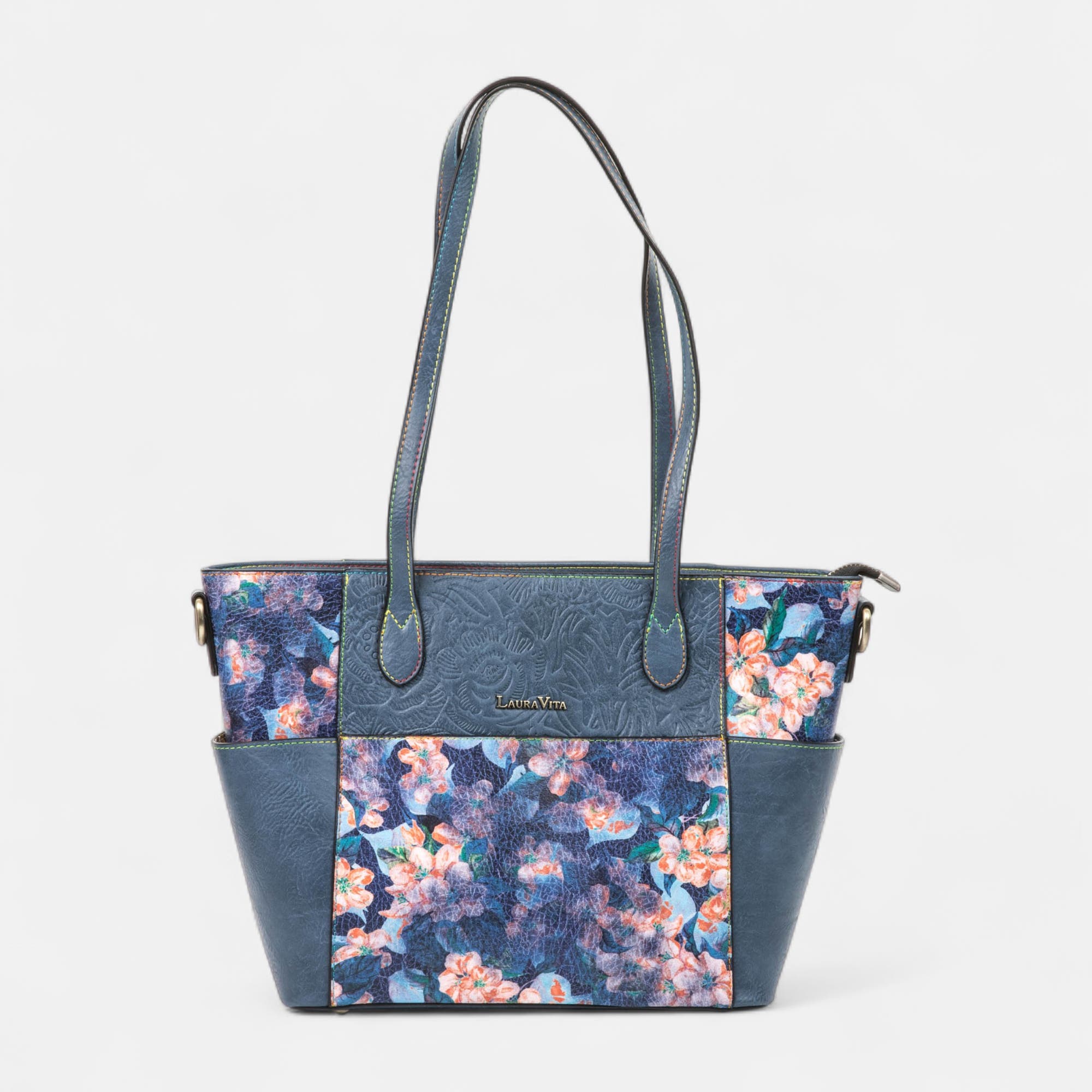 Sac de shopping bleu