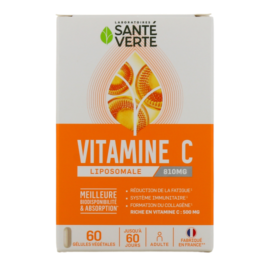 Santé Verte vitamine C liposomale 810mg - Fatigue, immunité
