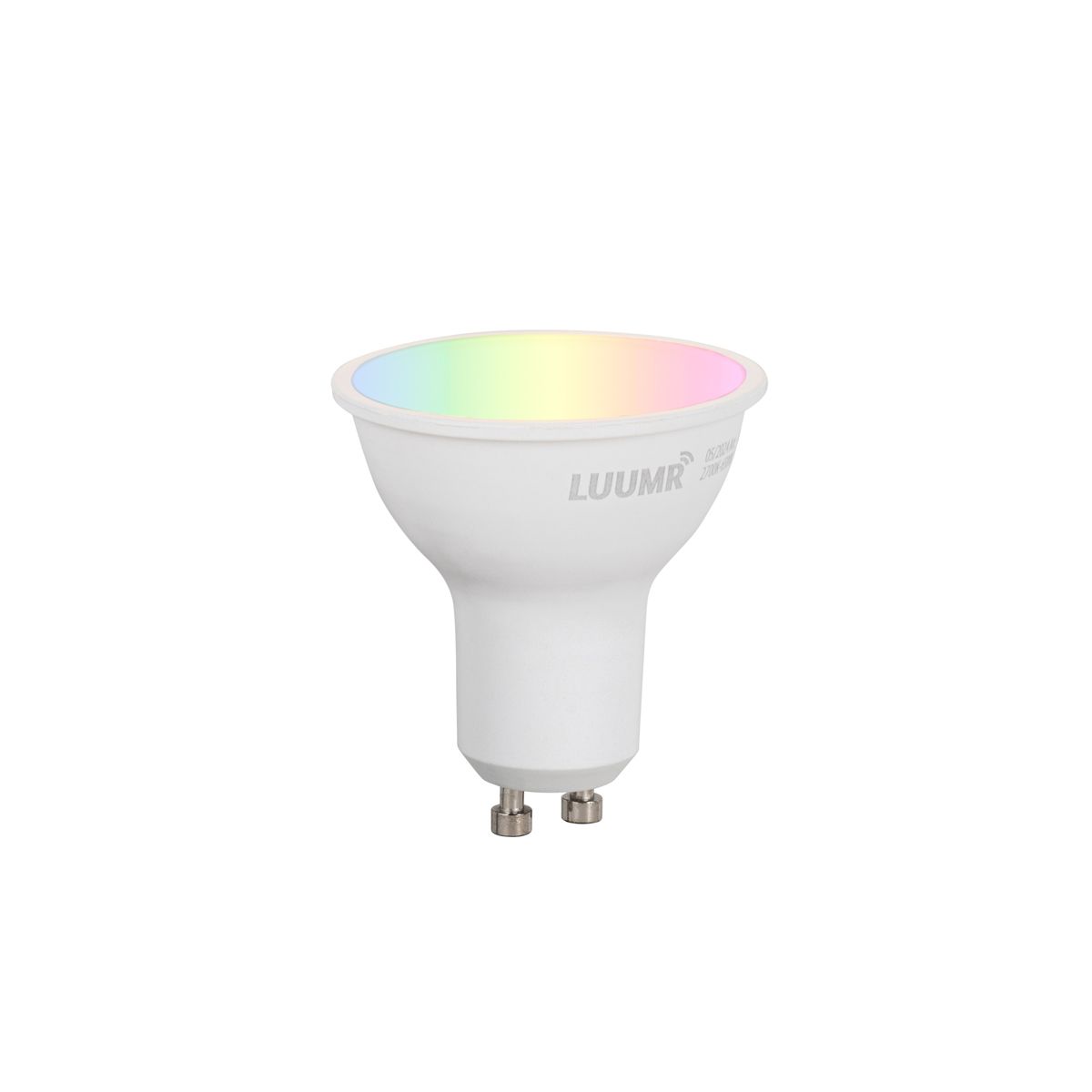 Set van 5 Smart GU10 50mm dimbare LED lampen opaal 4.7W 400 lm 2700-6500K