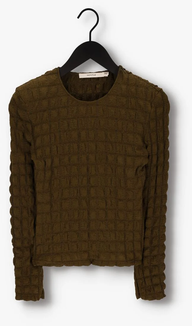 GESTUZ groene gestuz blouse alleny blouse
