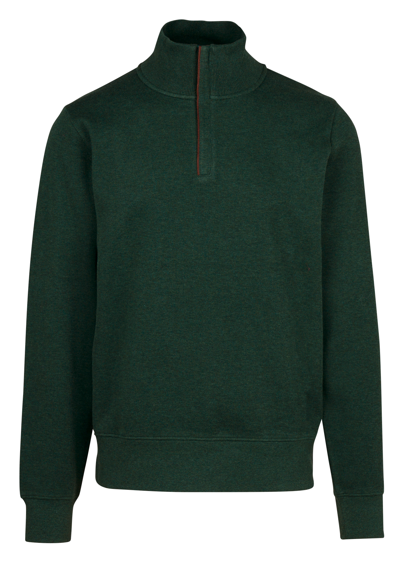 Pull col montant en coton | Vert