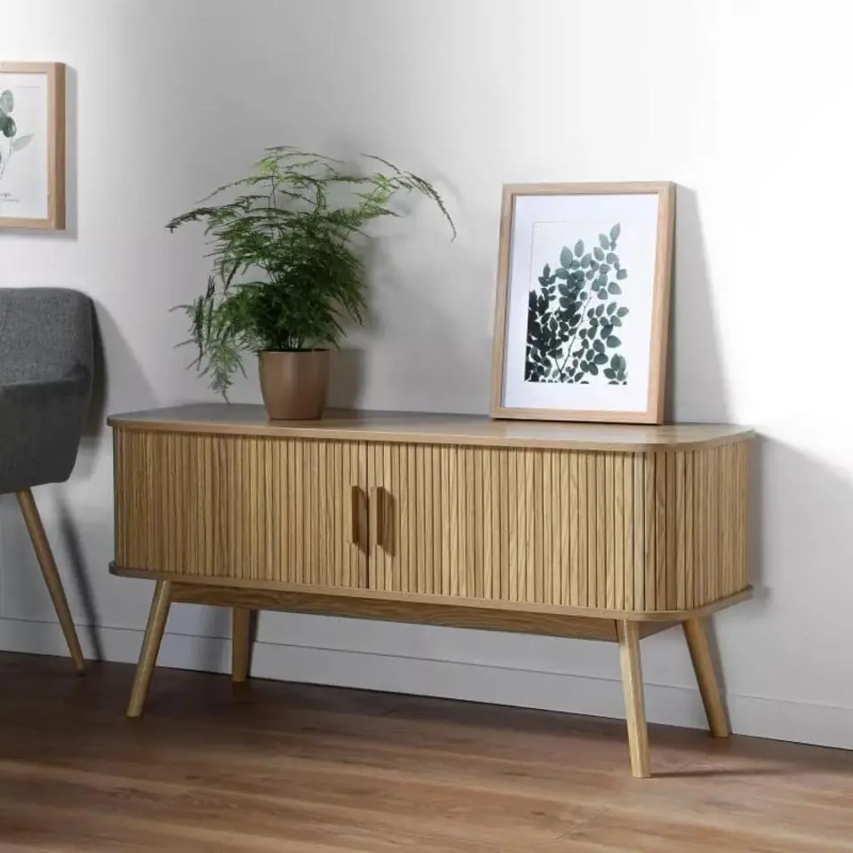 CALICOSY - TV-Meubel ERNEST - Licht hout - 55x119x39 cm
