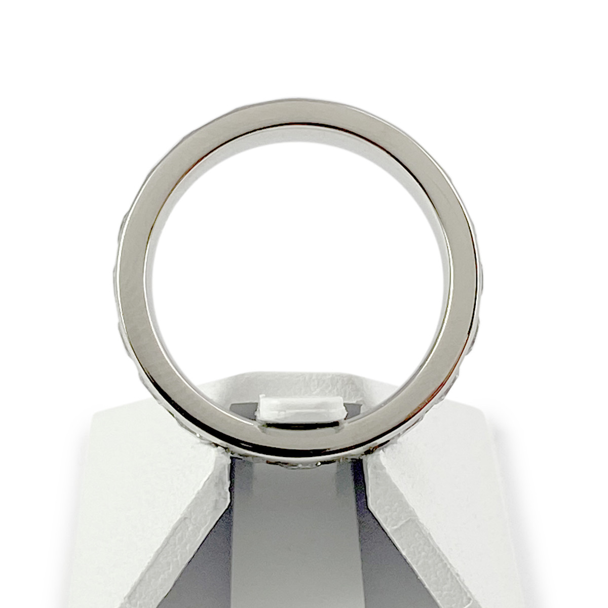 Bague d'occasion or 750 blanc diamant