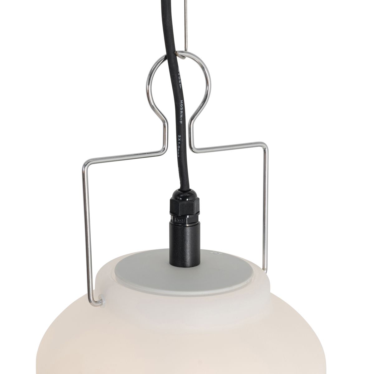 Smart buiten hanglamp wit 20cm incl. Wifi A60 - Pion