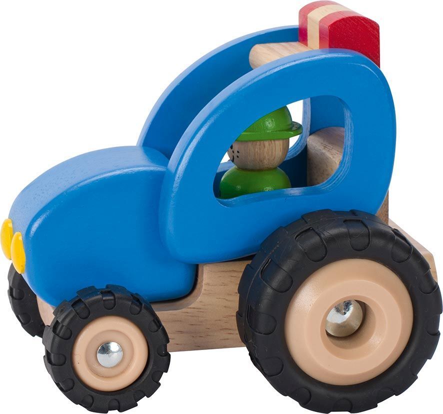 Traktor in blau