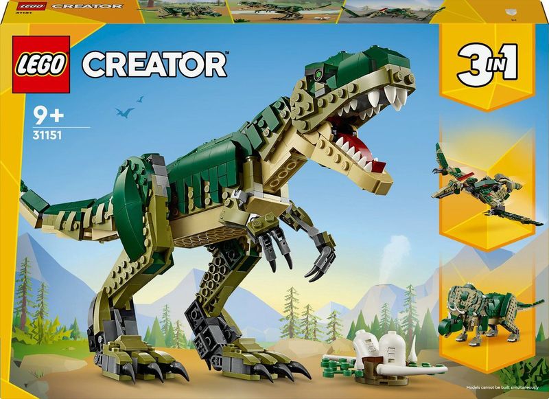 LEGO - Creator 3in1 - Dinosaurus Speelgoed - Bouwpakket - 31151
