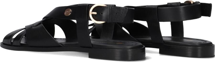 FRED DE LA BRETONIERE Sandalen met Hak Dames Gitel Cross Maat: 40 Materiaal: Leer Kleur: Zwart