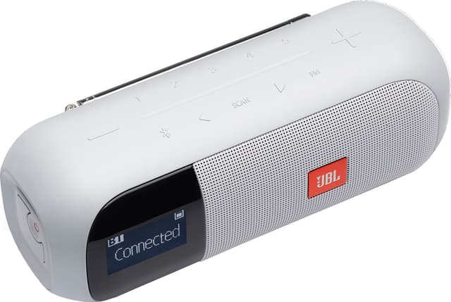 JBL Tuner 2 FM bærbar FM/DAB radio (hvid)
