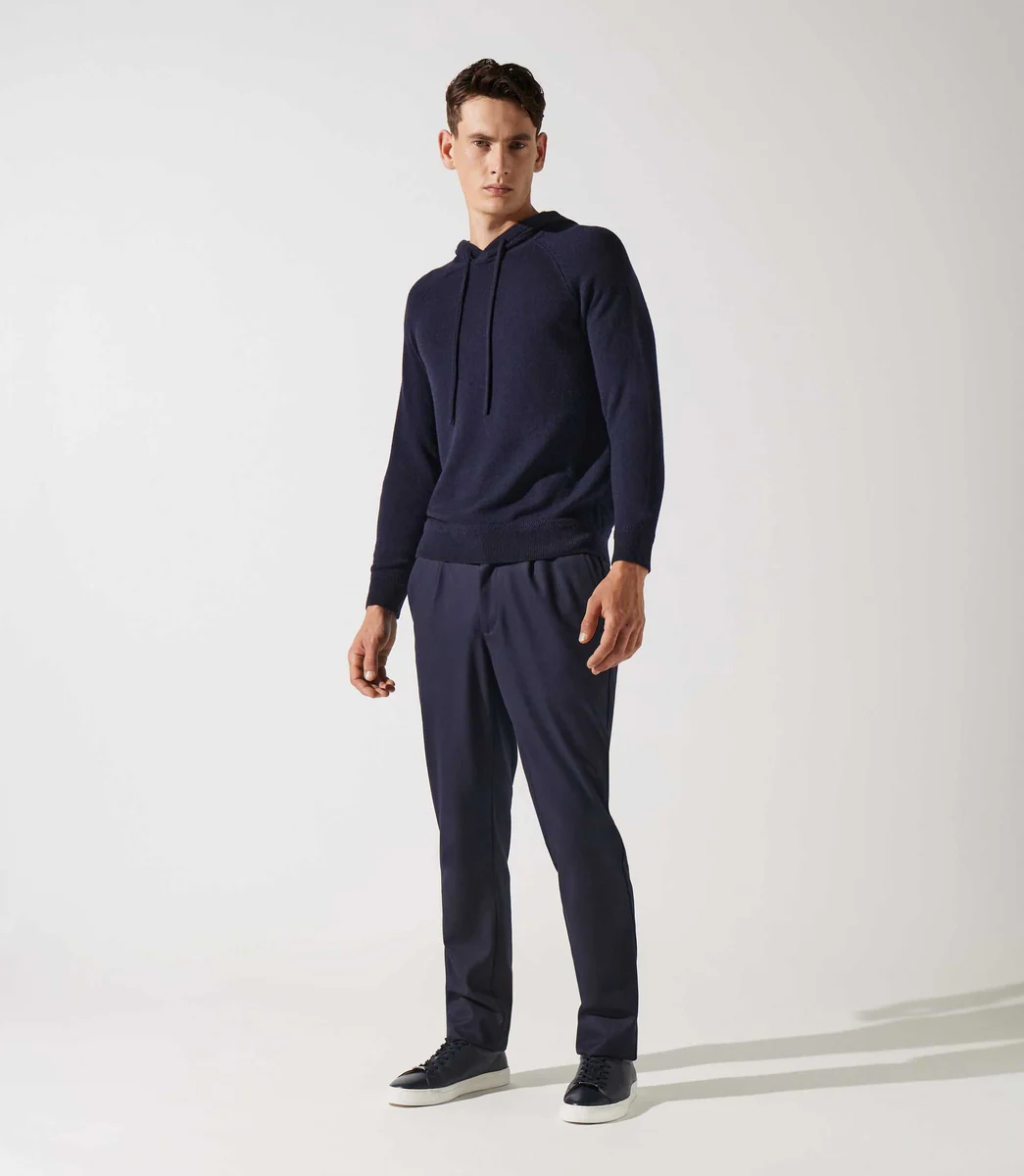 Pull à capuche marine