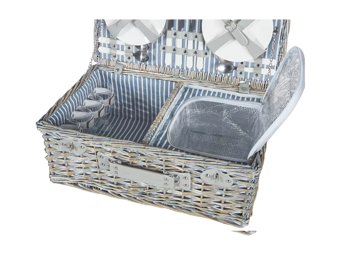 Panier de pique-nique FIGUE Osier Gris