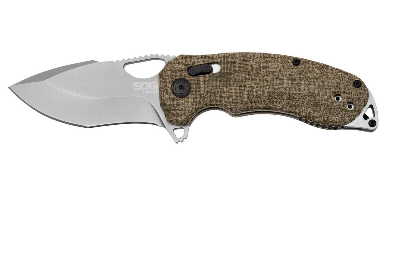 SOG Kiku XR Micarta 12-27-01-57 zakmes, Kiku Matsuda design