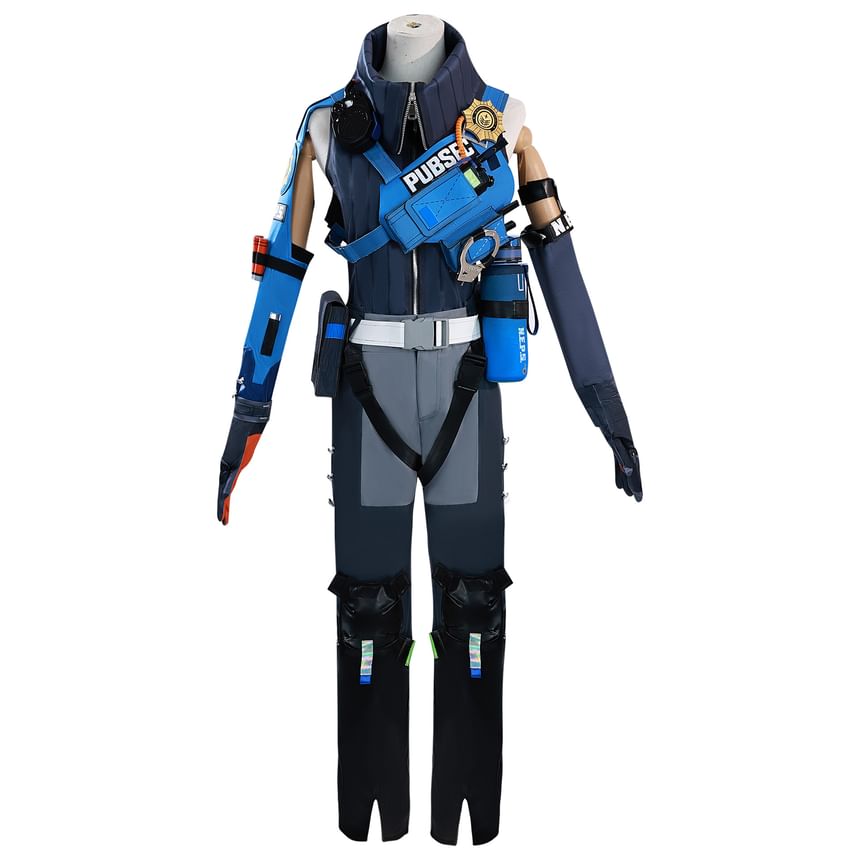 Custaplayu - Zenless Zone Zero Seth Lowell Cosplay Kostuumset / Pruik / Schoenen