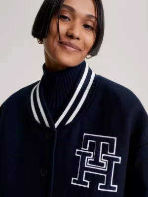 Jaqueta Varsity com Monograma TH