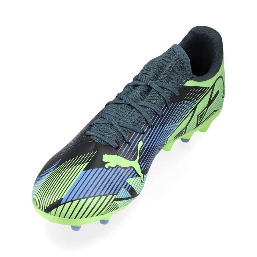 PUMA Future 7 Play MG Lights Out - Gray Skies/Violet/Fizzy Apple/Blanc