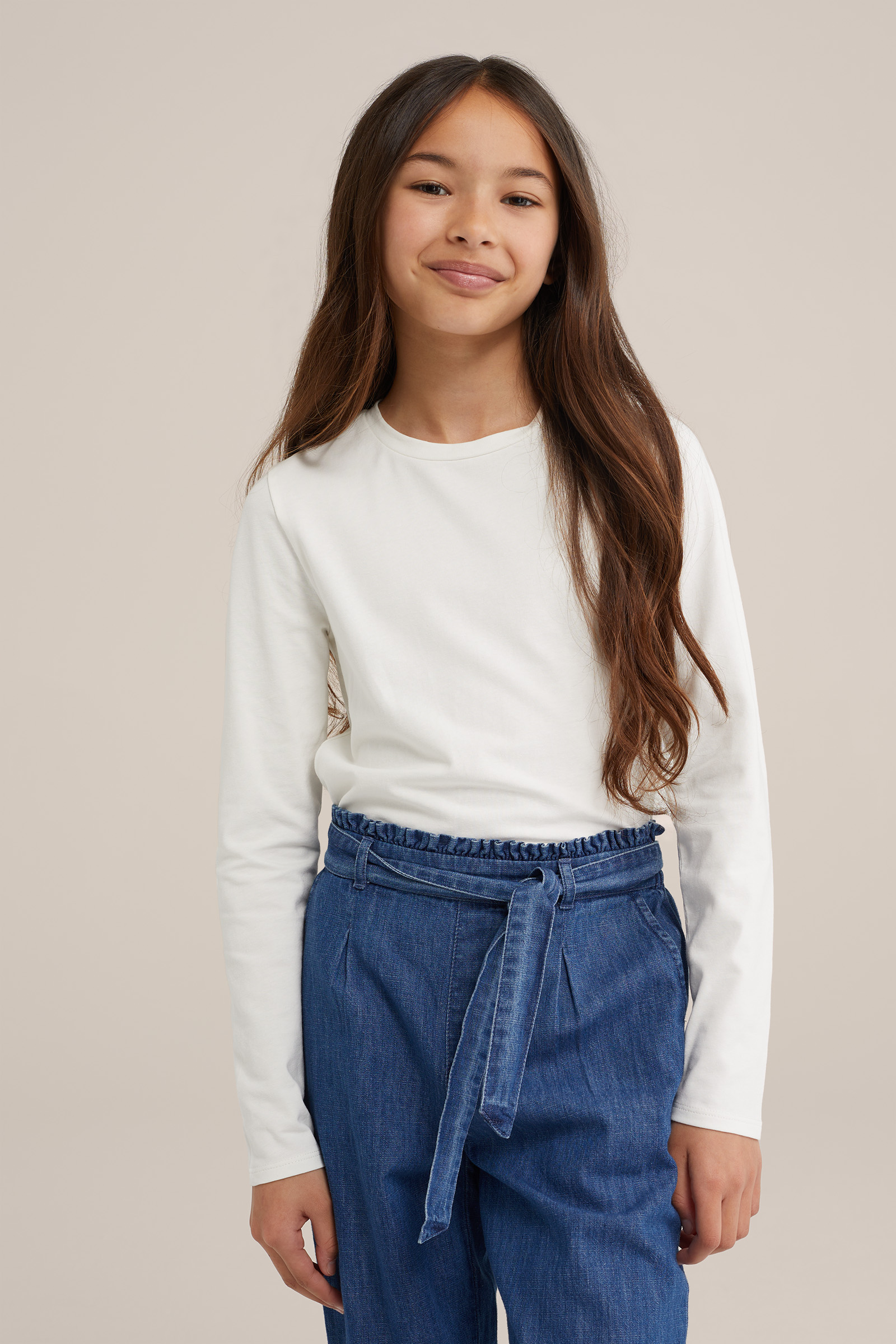 Meisjes T-shirt WE Fashion Wit