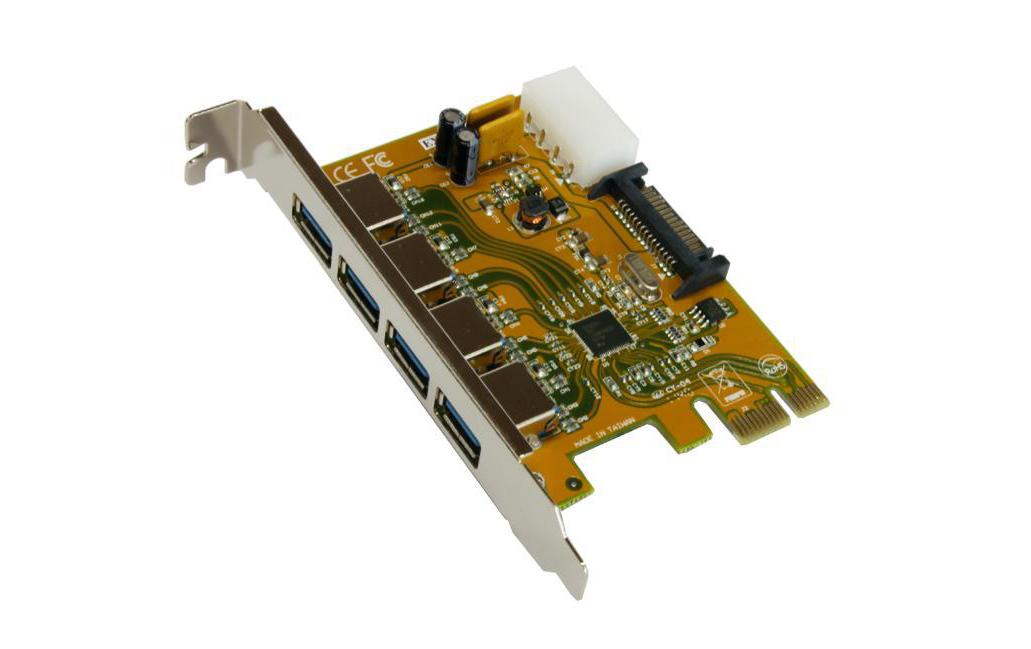 PCI-Express-Karte EX-11094PCI-Express-Erweiterungskarte für vier externe USB-3.0-Ports