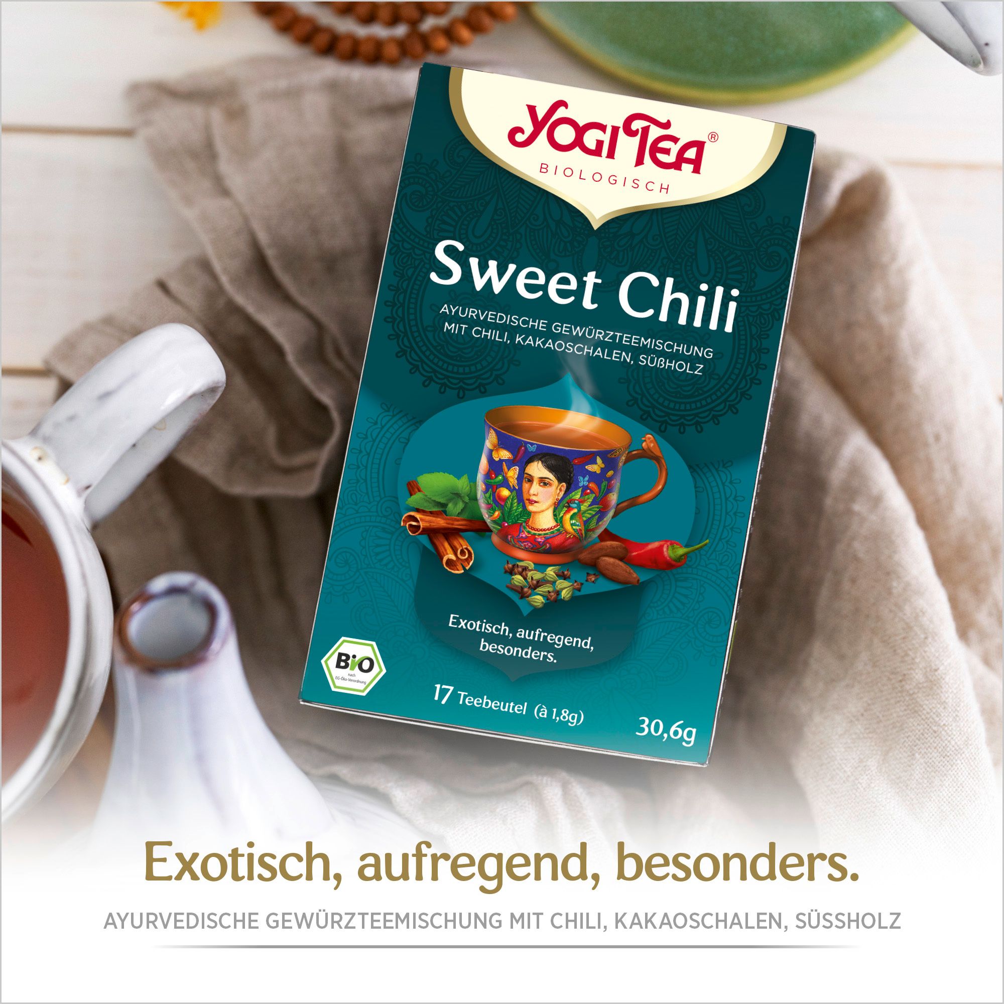 YOGI TEA® Sweet Chili, Bio Gewürz- und Kräutertee