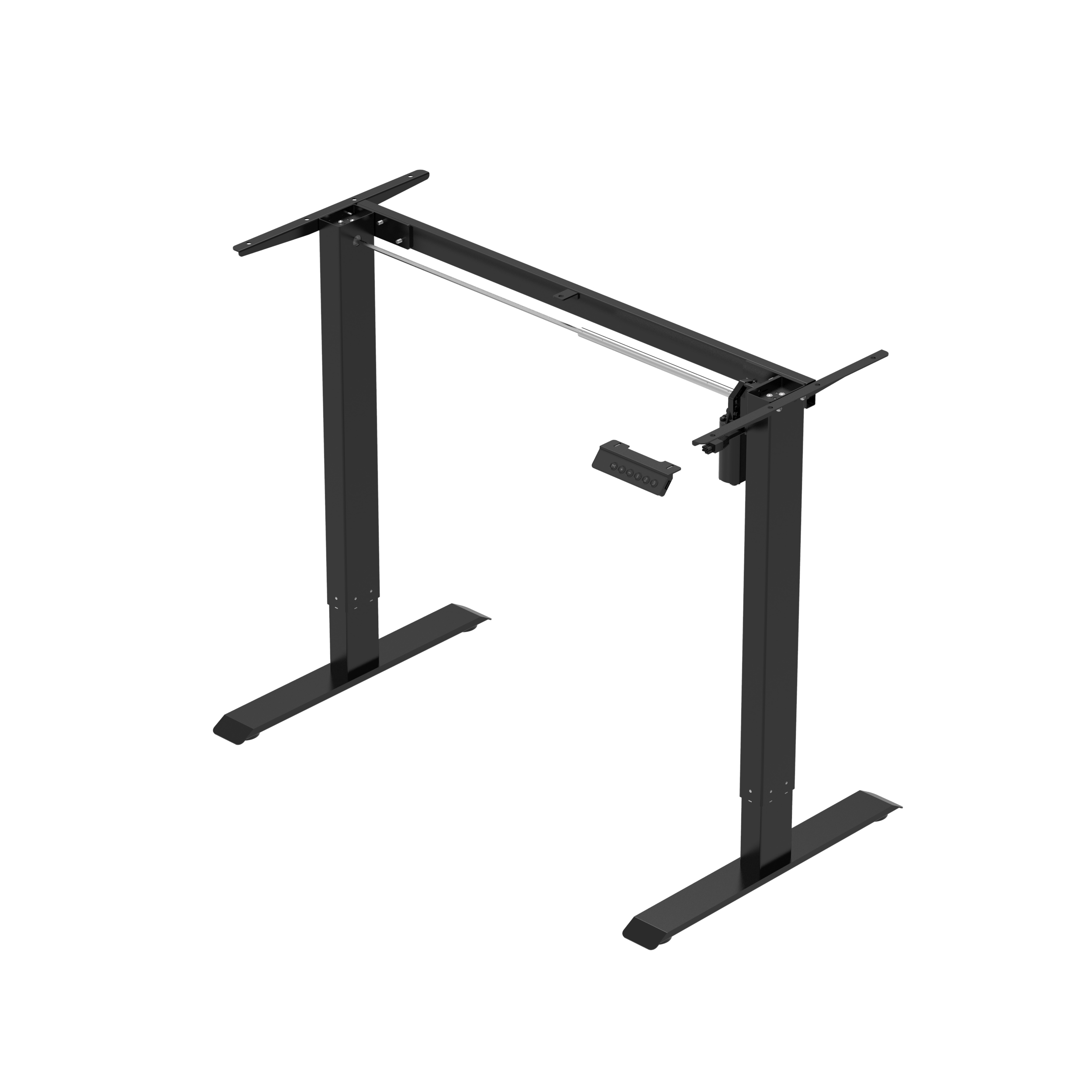 Stehpult elektrisch BUDGET schwarz 120 x 60 cm