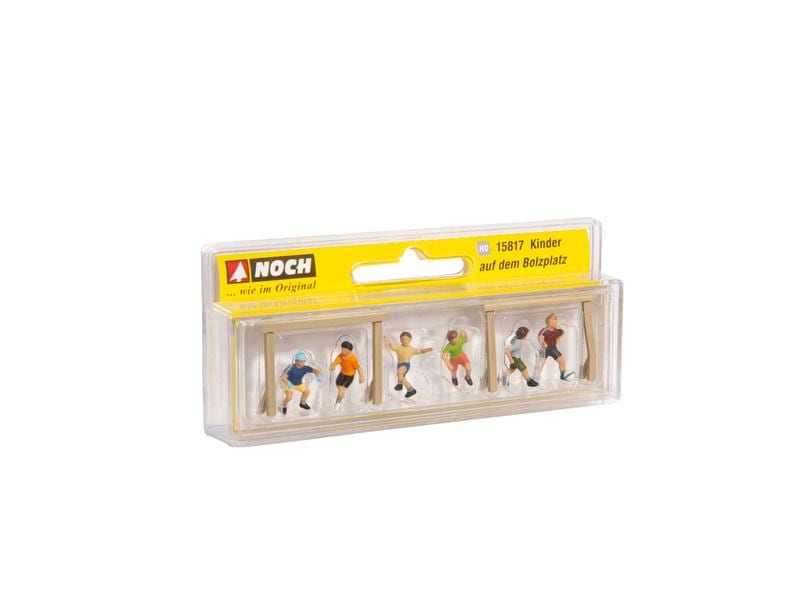 NOCH Figuren Kinder auf dem Sportplatz H0 6 spielende Figuren als Kinder im Massstab 1:87