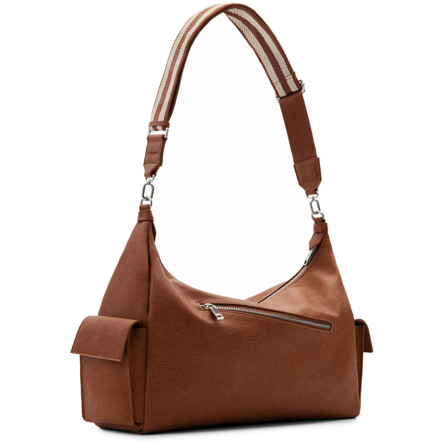 Desigual Half Logo 24 Brasilia - Schultertasche 40.5 cm brown