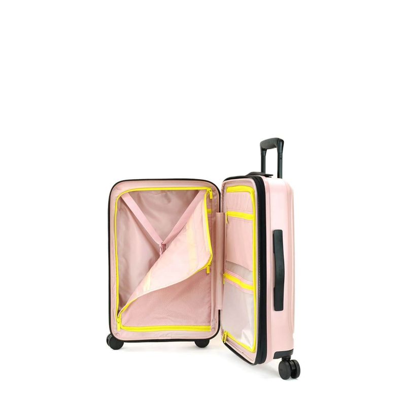 Valise cabine rigide Pure Mate Extensible 55cm Rose
