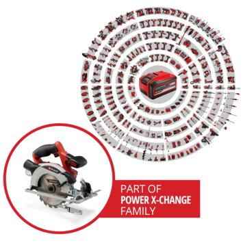 Einhell 18V cirkelzaag TE-CS 18/165 LI (zonder accu)