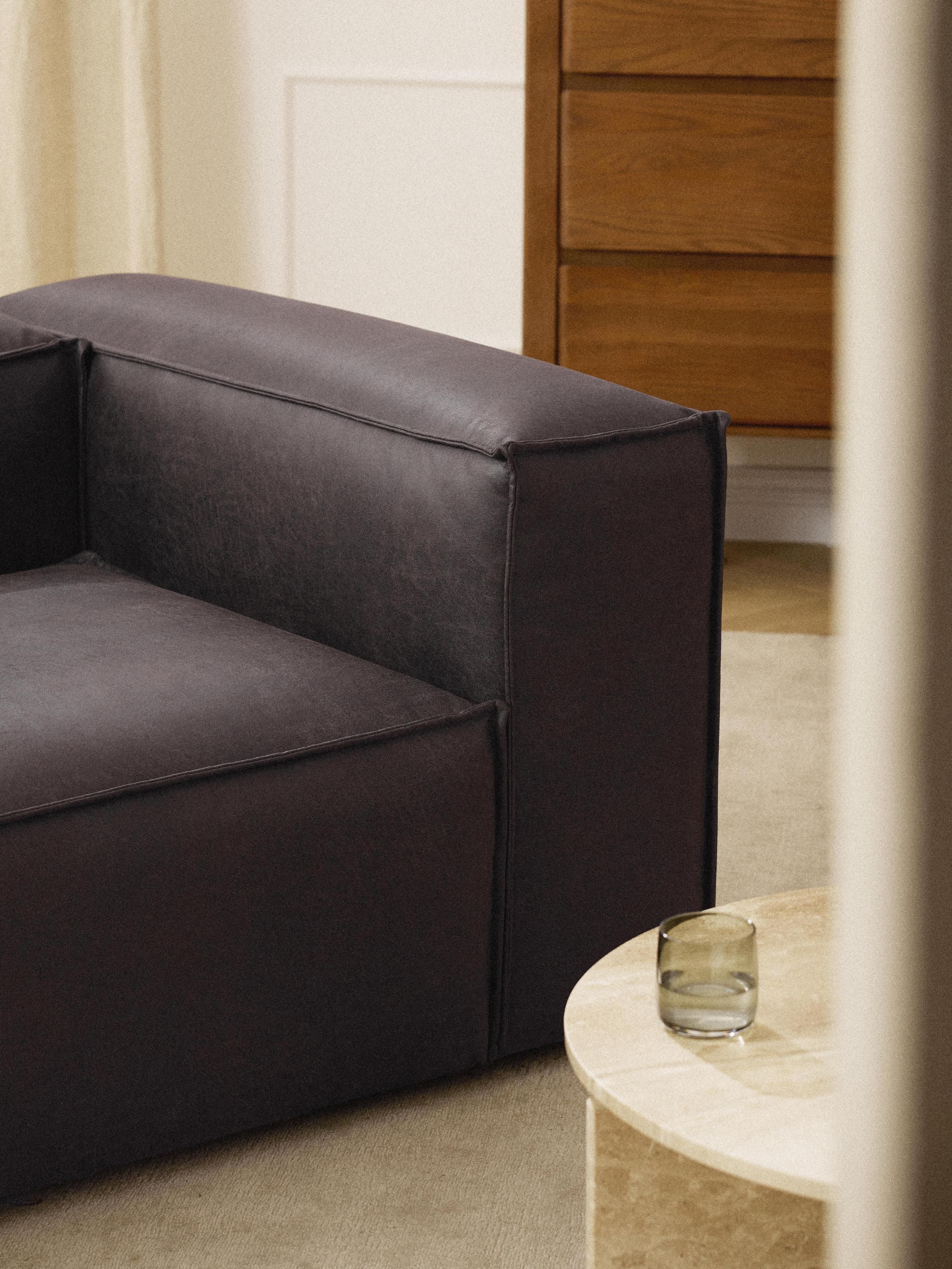 Fauteuil Lennon van gerecycled leer