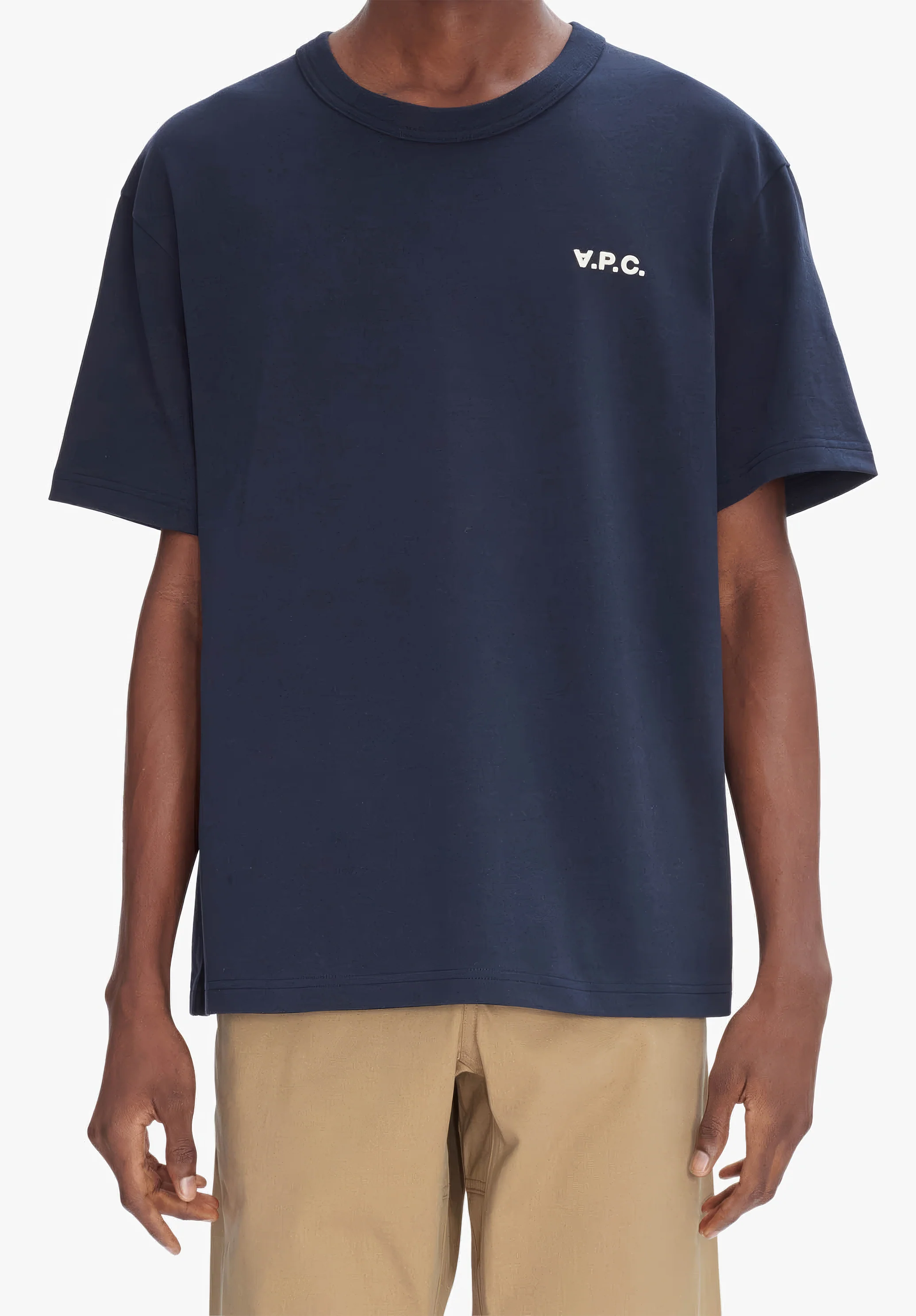 t-shirt boxy petit vpc - Dark navy/ecru