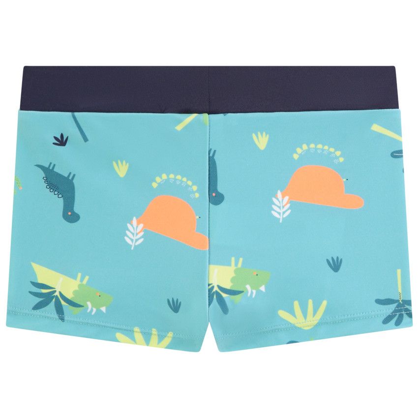 Boxer de bain imprimé dinosaures pour bébé garçon - Bleu moyen