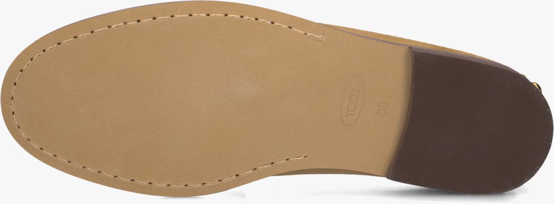 camel tod's loafers cuoio 03m pantofola gommini metallo