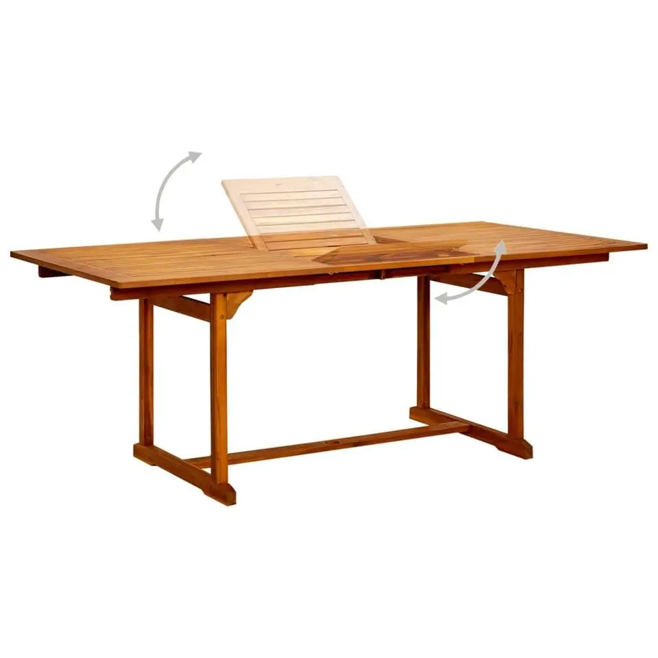 vidaXL - Tuinset - Bruin - Acaciahout - 7 stuks