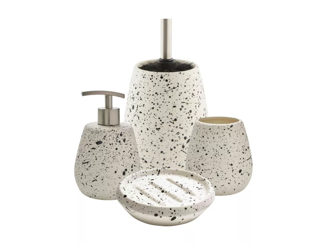 Set de salle de bain 4 pièces en céramique blanc