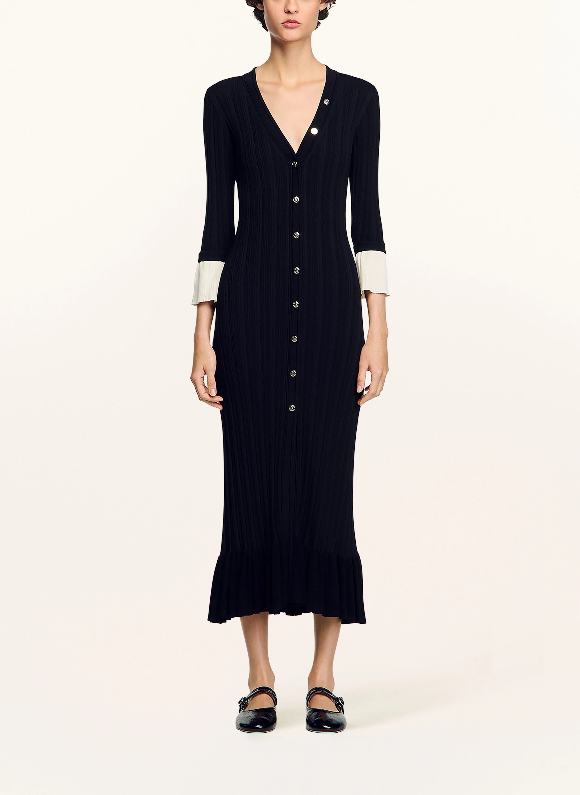 SANDRO Strickkleid
