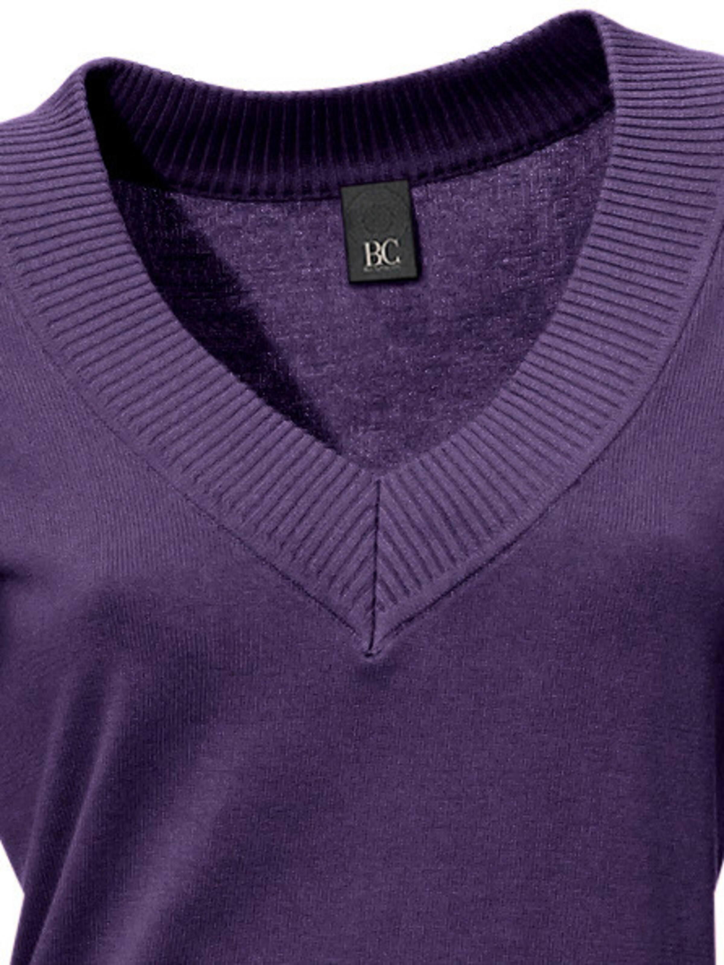 heine V-Pullover in pflaume