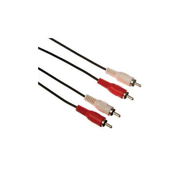 Velleman Cabo RCA audio 2x RCA macho/macho, terminais dourados - VELPAC204B015N