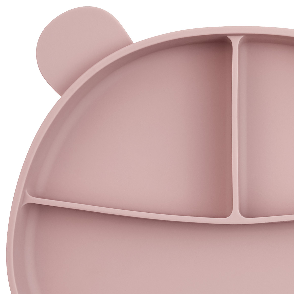 Topomini Pure Collection Silikon-Teller mit Saugfuß rosa