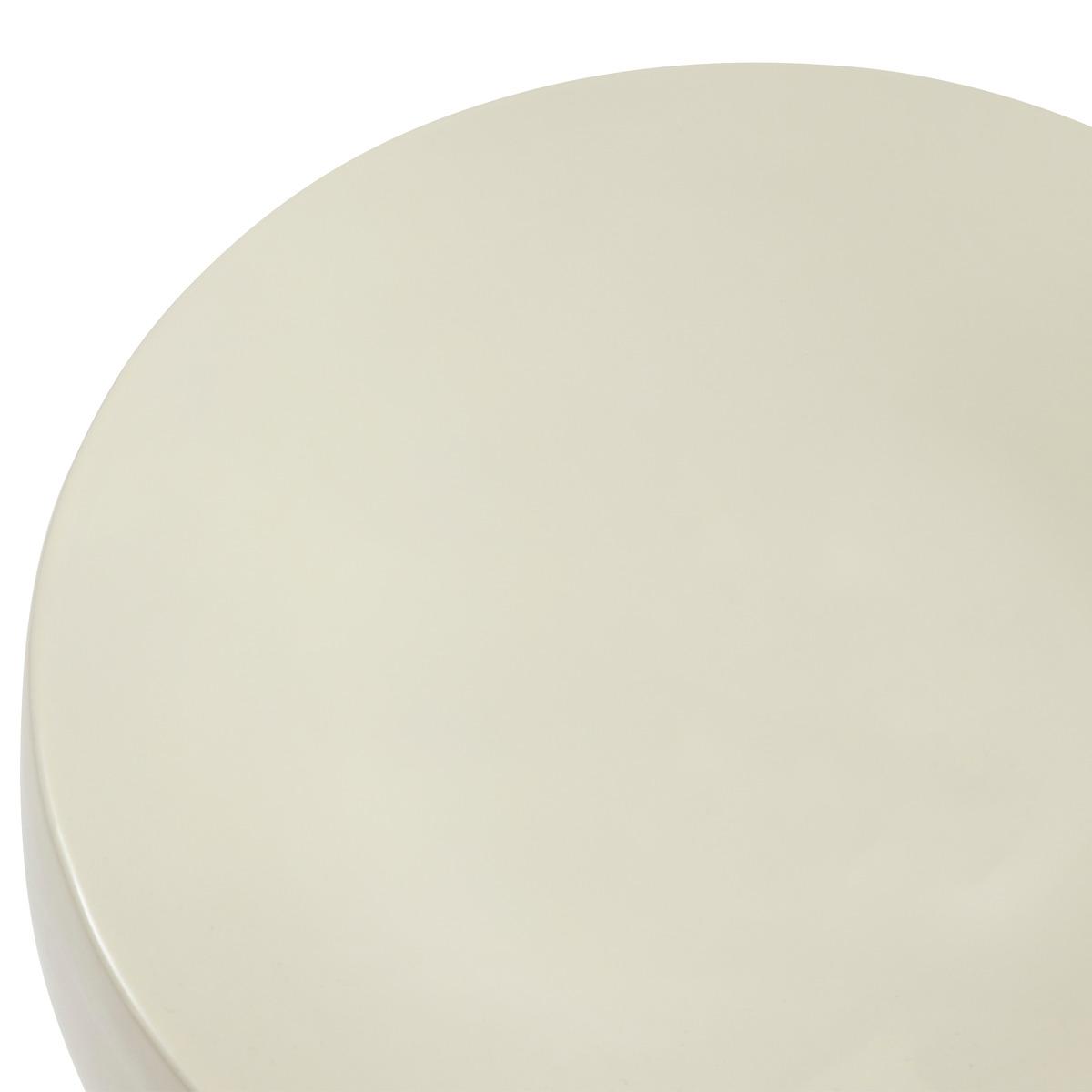 TABLE D APPOINT KRIZ IVOIRE D.41X34X34CM
