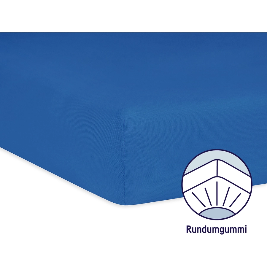 JULIUS ZÖLLNER Spannbetttuch Jersey blau