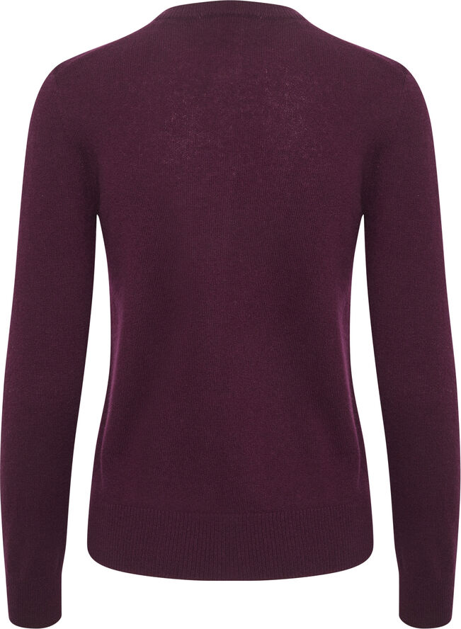 InWear LukkaIW Cardigan Premium - 100% Cashmere Brown bordeaux