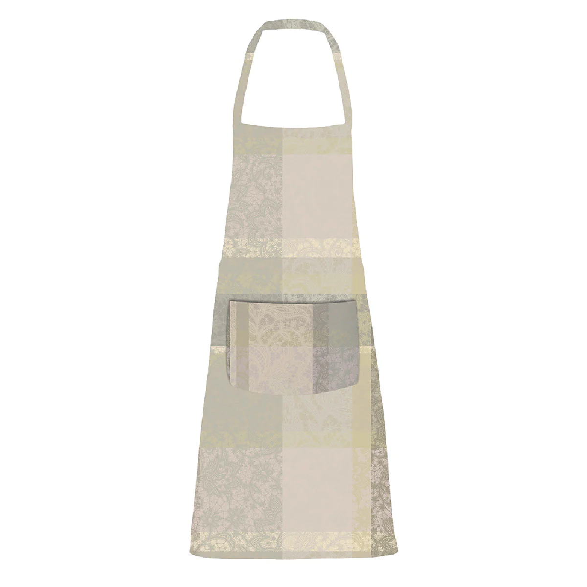 Tablier enduit imperméable pur coton beige 75x85 Garnier Thiebaut