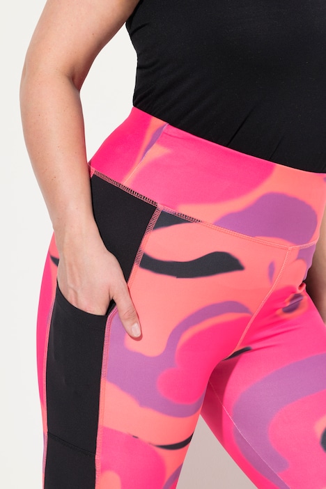Sportleggings, schnelltrocknend, High Waist, recycelt