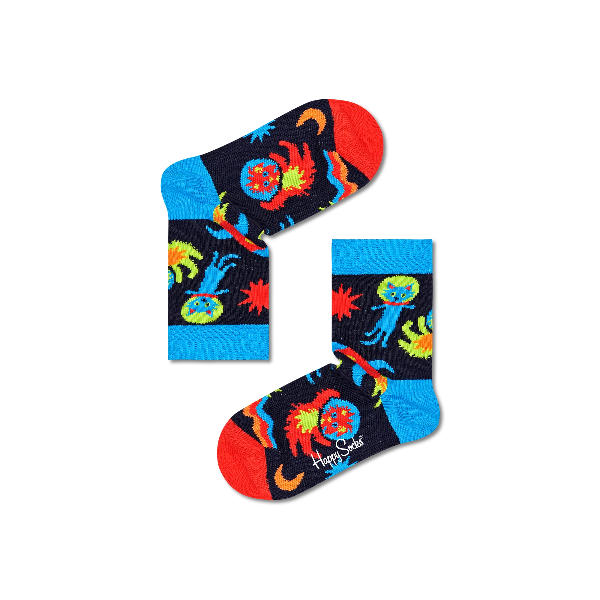 Conjunto de 2 Meias Pares Calcetines Happy Por El Espacio