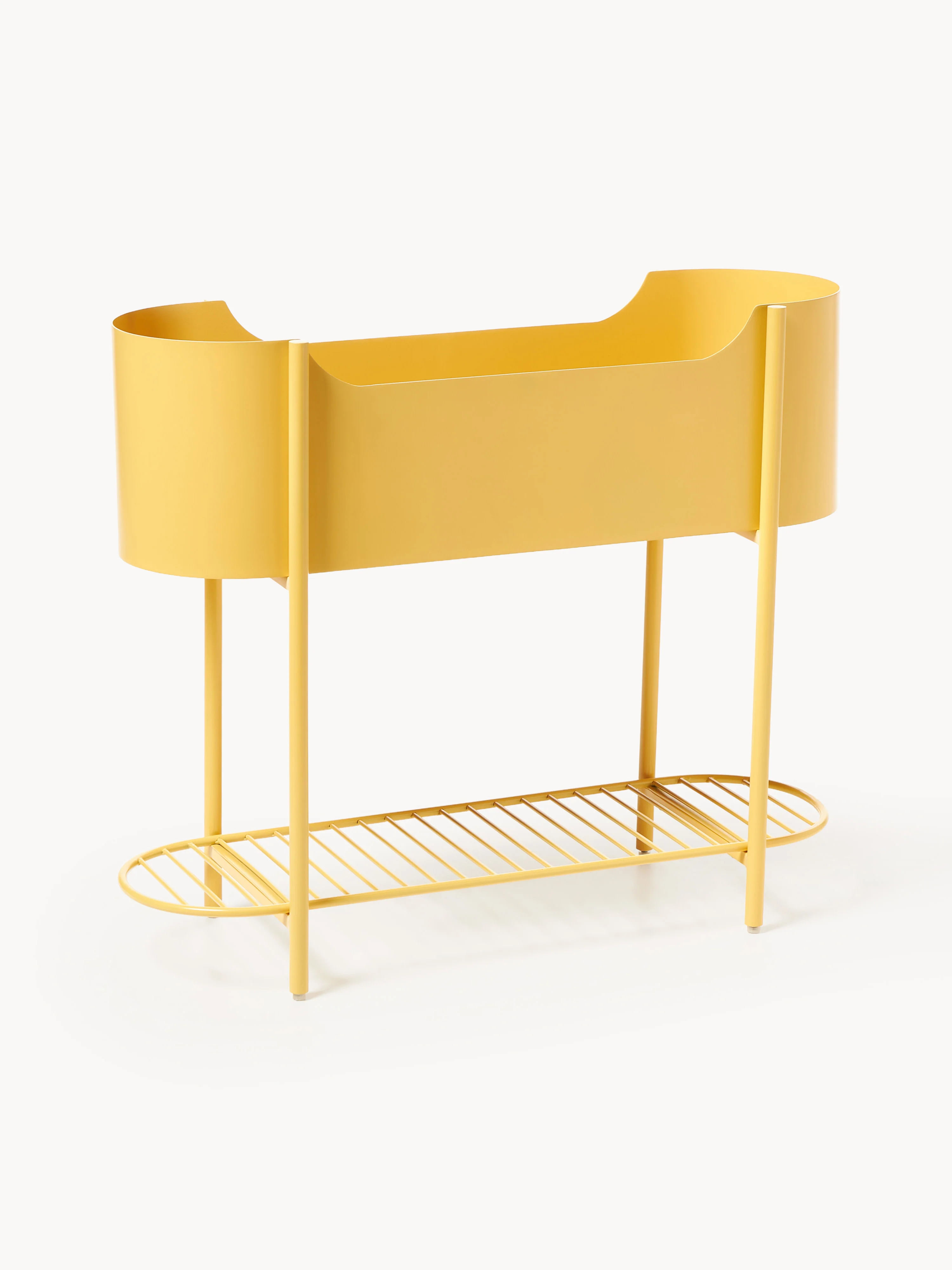 Metalen plantenbak Taru, H 65 cm