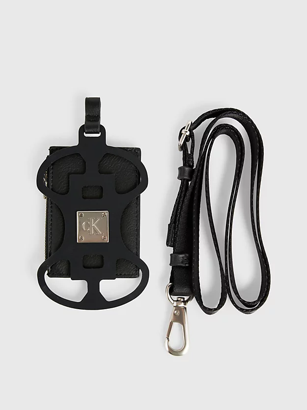 Cordão para celular e carteira em caixa de presente